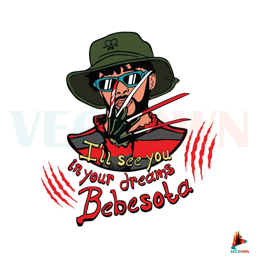 Bad Bunny Freddy Krueger Halloween SVG Best Digital File.jpg