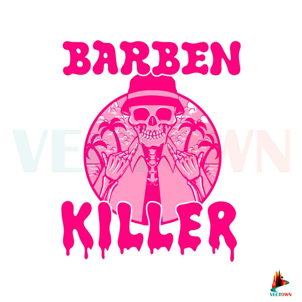Barben Killer SVG Skeleton Barbie SVG Cutting Digital File.jpg