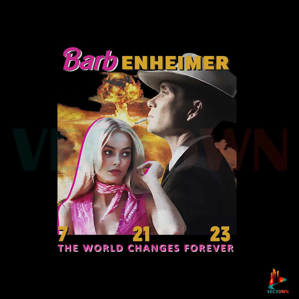 Barbenheimer Barbie And Oppenheimer Movie PNG File.jpg