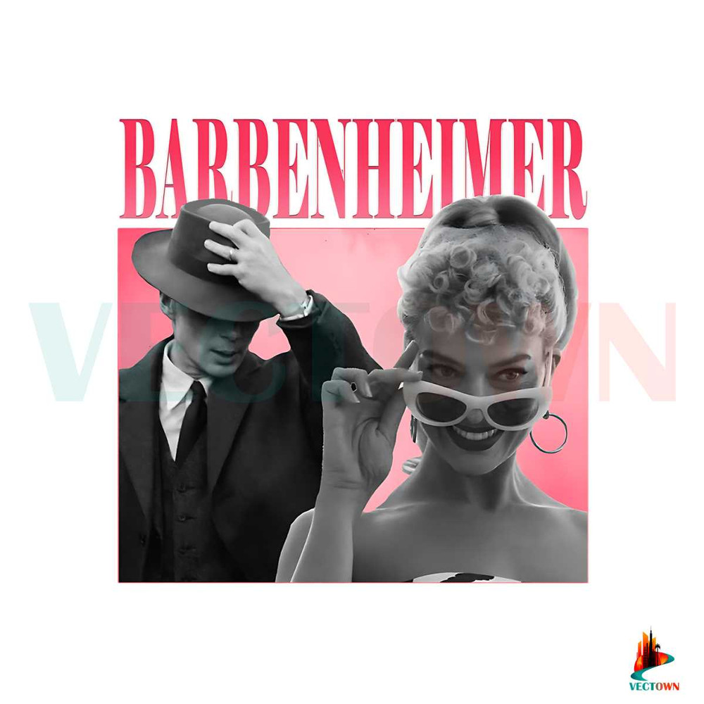 Barbenheimer Vintage 90s Barbie Movie PNG Silhouette File.jpg