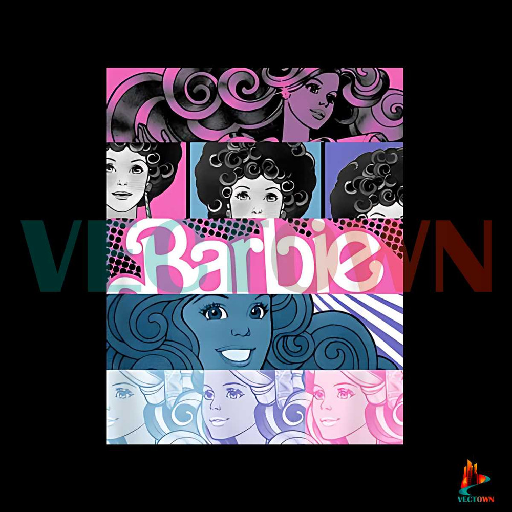 Barbie Comic Barbie Art PNG Retro Barbie Movie PNG Download.jpg