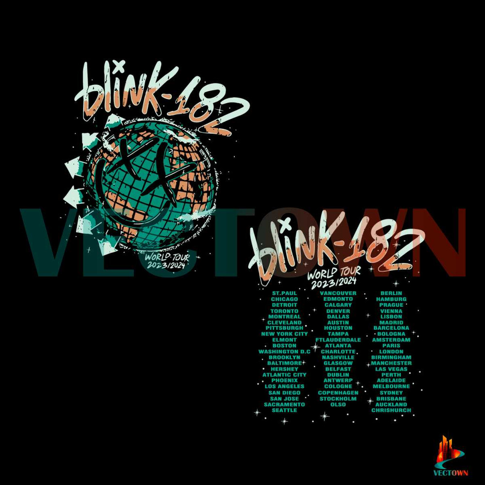 Blink 182 The World Tour 2023 2024 SVG Graphic Design File.jpg