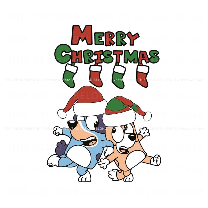 Bluey Ugly Merry Christmas Bluey And Bingo SVG Download.jpg