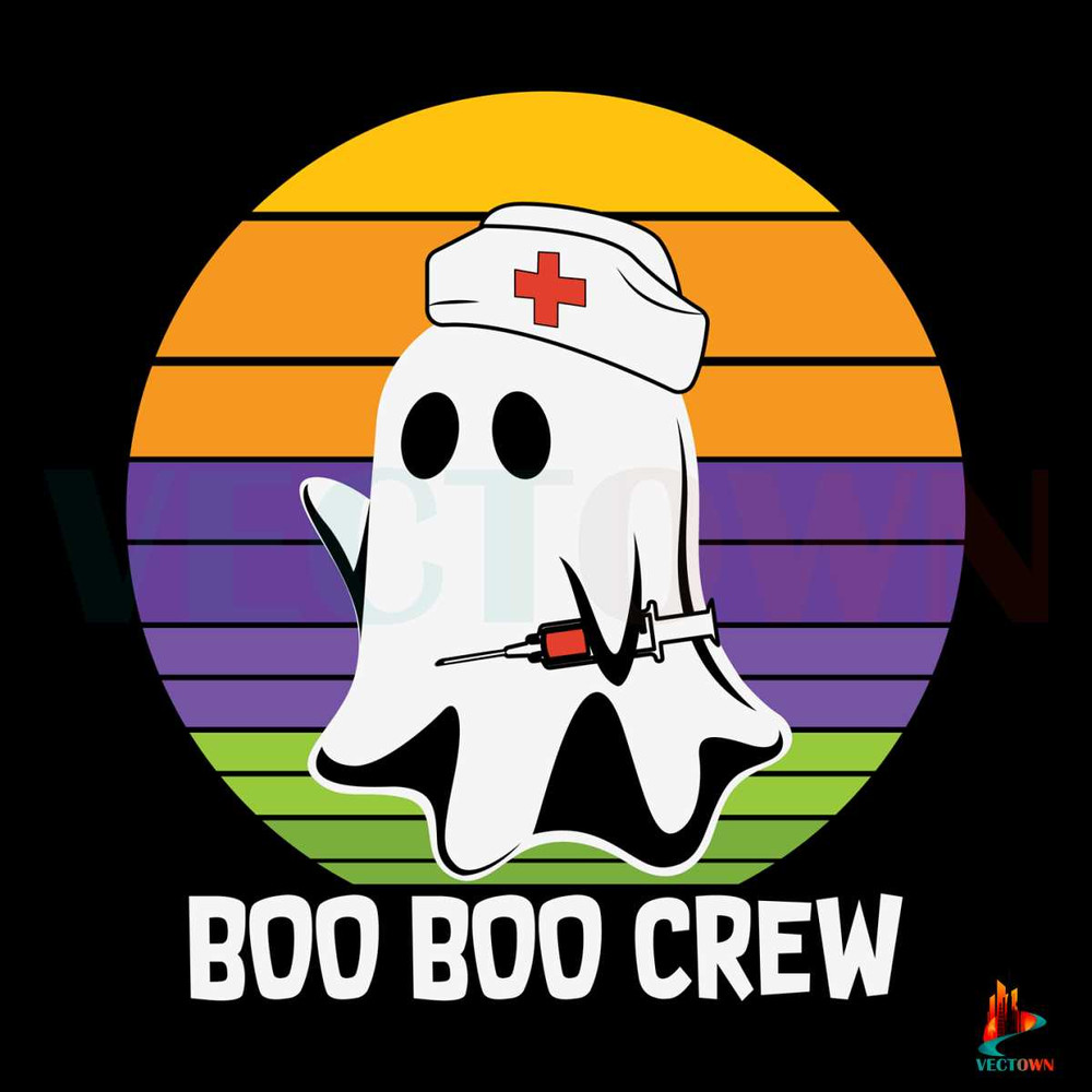 Boo Boo Crew Sunset Retro SVG Digital File PNG.jpg