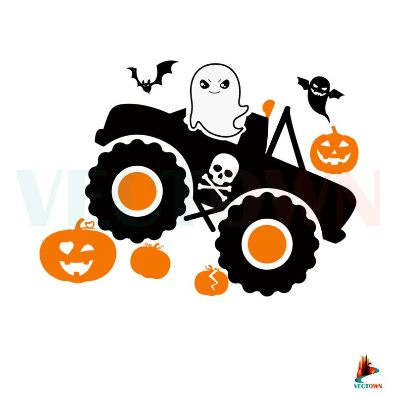 Boo Monster Truck SVG Best Graphic Designs Cutting Files.jpg
