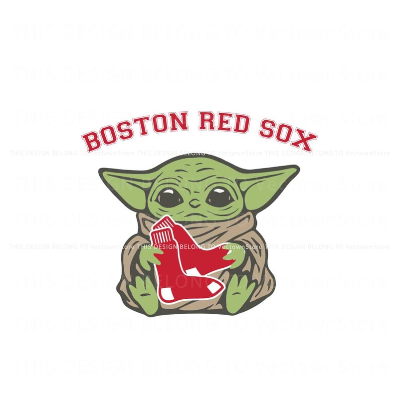 Boston Red Sox Baby Yoda Sport SVG Cutting Digital File.jpg