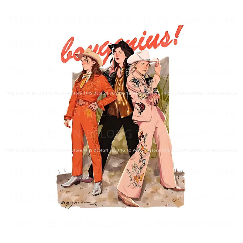 Boygenius Band The Record Indie Rock Music Tour 2023 PNG.jpg