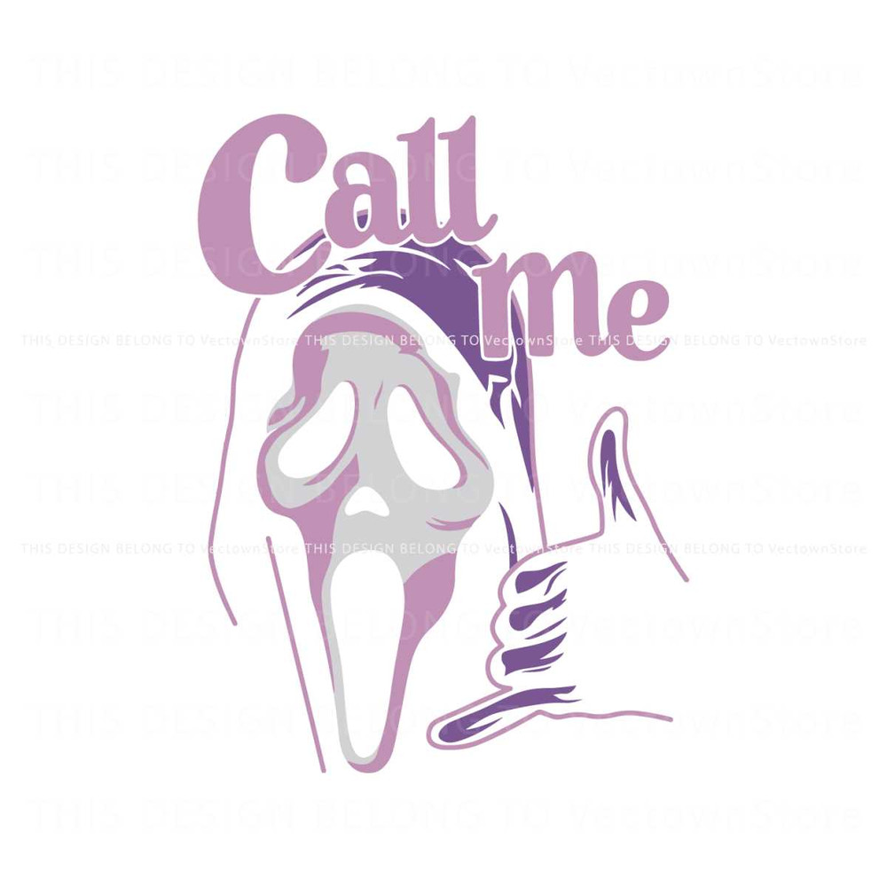 Call Me Scream Ghostface Mask SVG Cutting Digital File.jpg