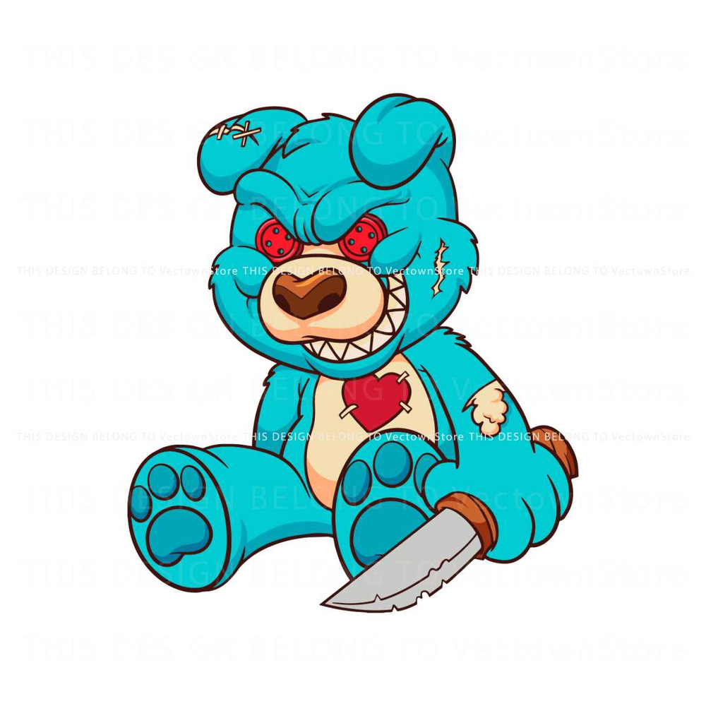 Care Bears Teddy Bear SVG Halloween Horror Character SVG.jpg