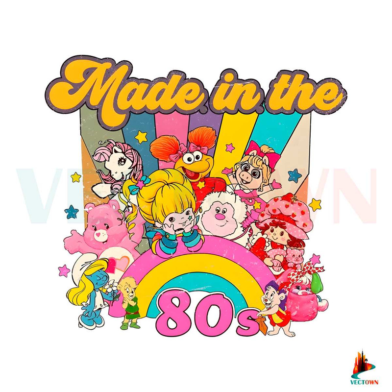 Cartoon Friends Nostalgia Made In 80s PNG Sublimation.jpg
