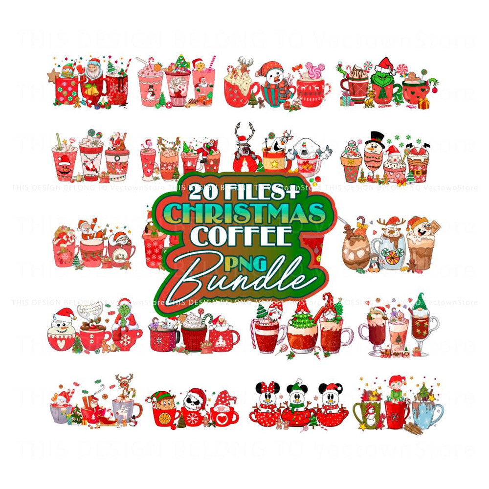 Christmas Coffee Drink PNG Grinchmas Coffee PNG Bundle.jpg