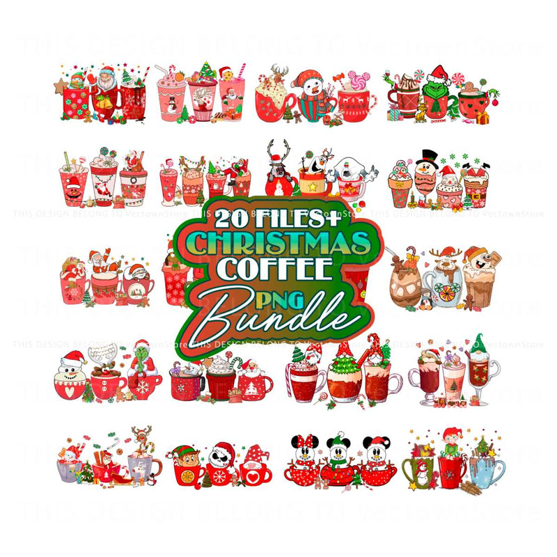 Christmas Coffee Drink PNG Grinchmas Coffee PNG Bundle.jpg