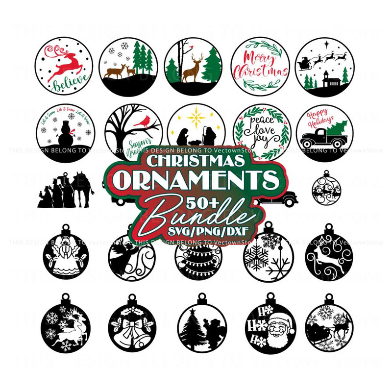 Christmas Ornaments SVG Merry Christmas SVG Bundle.jpg
