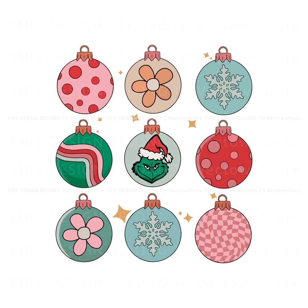 Christmas Ornaments The Grinch SVG Cutting Digital File.jpg
