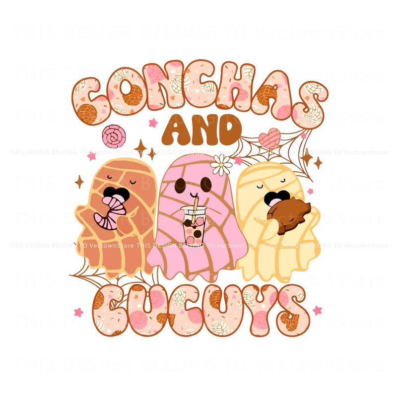 Conchas and Cucuys Mexican Ghost SVG Graphic Design File.jpg