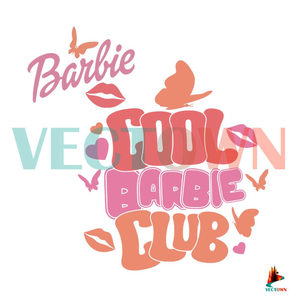 Cool Barbie Club SVG Doll Baby Girl SVG Cutting Digital File.jpg