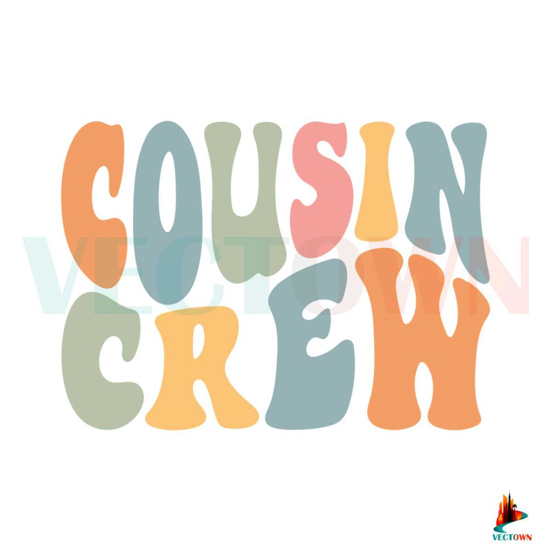 Cousin Crew Retro Matching Cousin Crew SVG Digital Cricut File.jpg