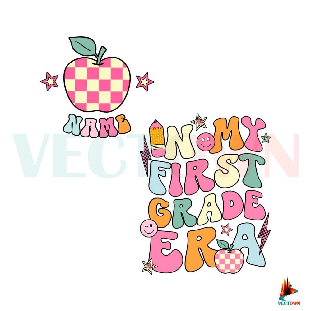Custom In My First Grade Era SVG First Day Of School SVG File.jpg