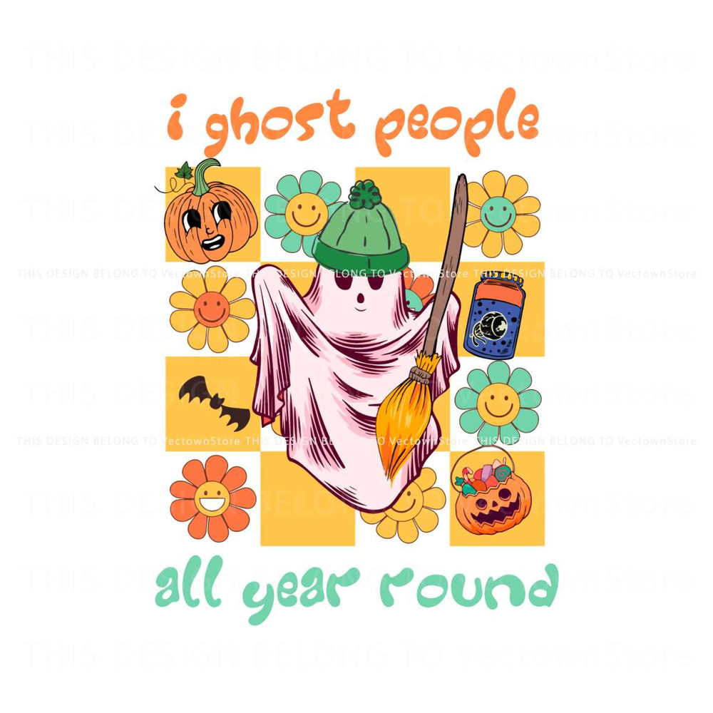 Cute Ghost I Ghost People All Year Round SVG Download.jpg
