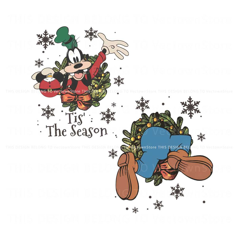 Cute Goofy Tis The Season Xmas PNG Sublimation File.jpg