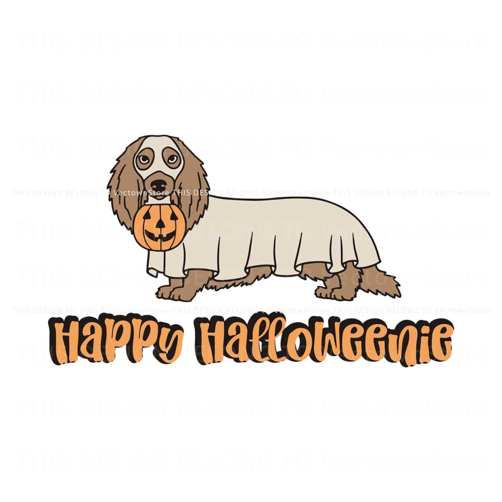 Dachshund Ghost Dog Happy Halloween SVG FIle For Cricut.jpg