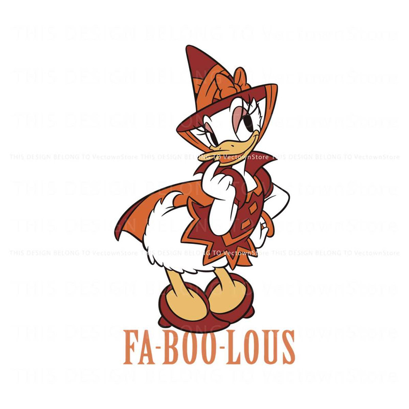 Disney Daisy Duck Witch Faboolous SVG Digital Cricut File.jpg