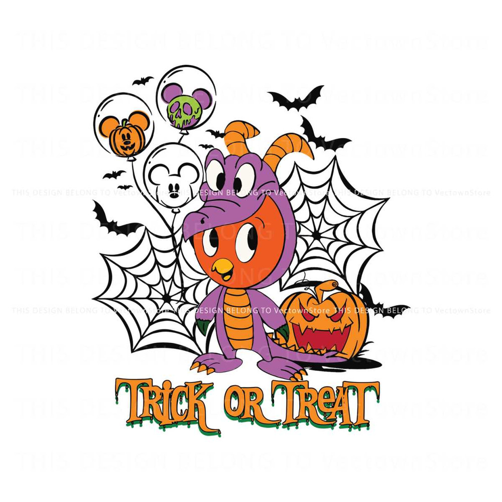 Disney Figment Orange Bird Trick Or Treat SVG Digital File.jpg
