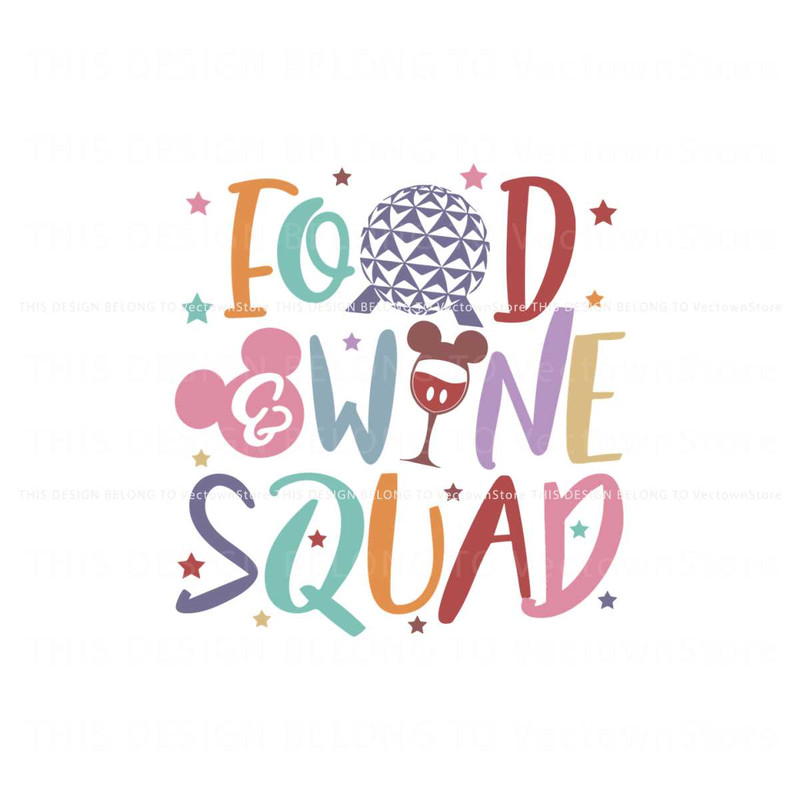 Disney Food Wine Squad SVG Epcot Food And Wine Festival SVG.jpg