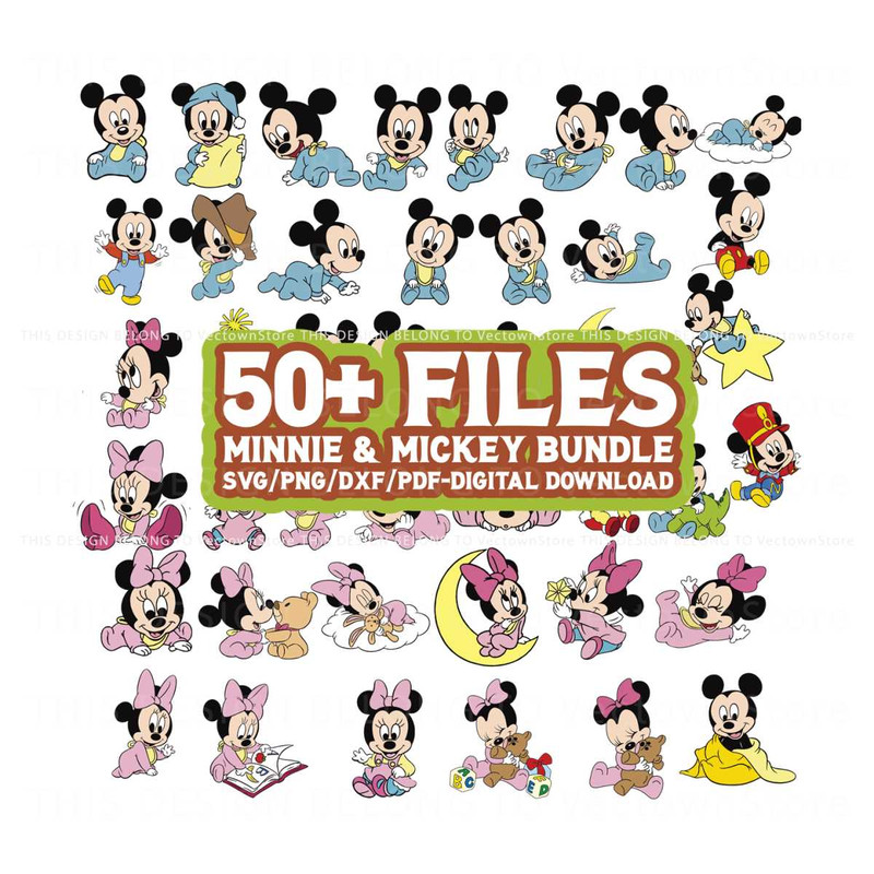 Disney Mickey And Minnie Mouse SVG Bundle Cutting Files.jpg