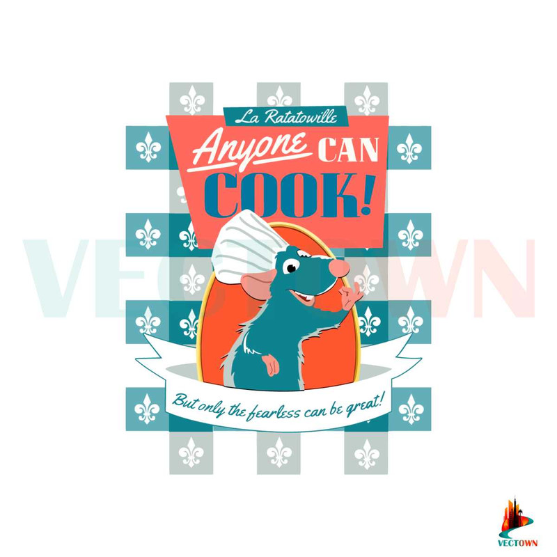 Disney Pixar Ratatouille Remy Mouse Svg Anyone Can Cook SVG.jpg