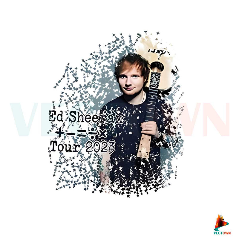 Ed Sheeran 2023 Tour PNG Ed Guitar PNG Sublimation Download.jpg