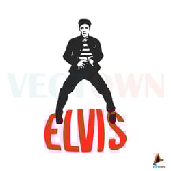 elvis presley king of rock and roll svg cutting digital file best graphic designs file