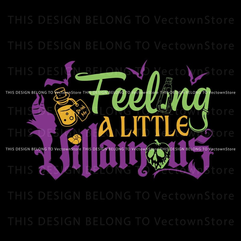 Feeling A Little Villainous SVG Disney Halloween SVG File.jpg