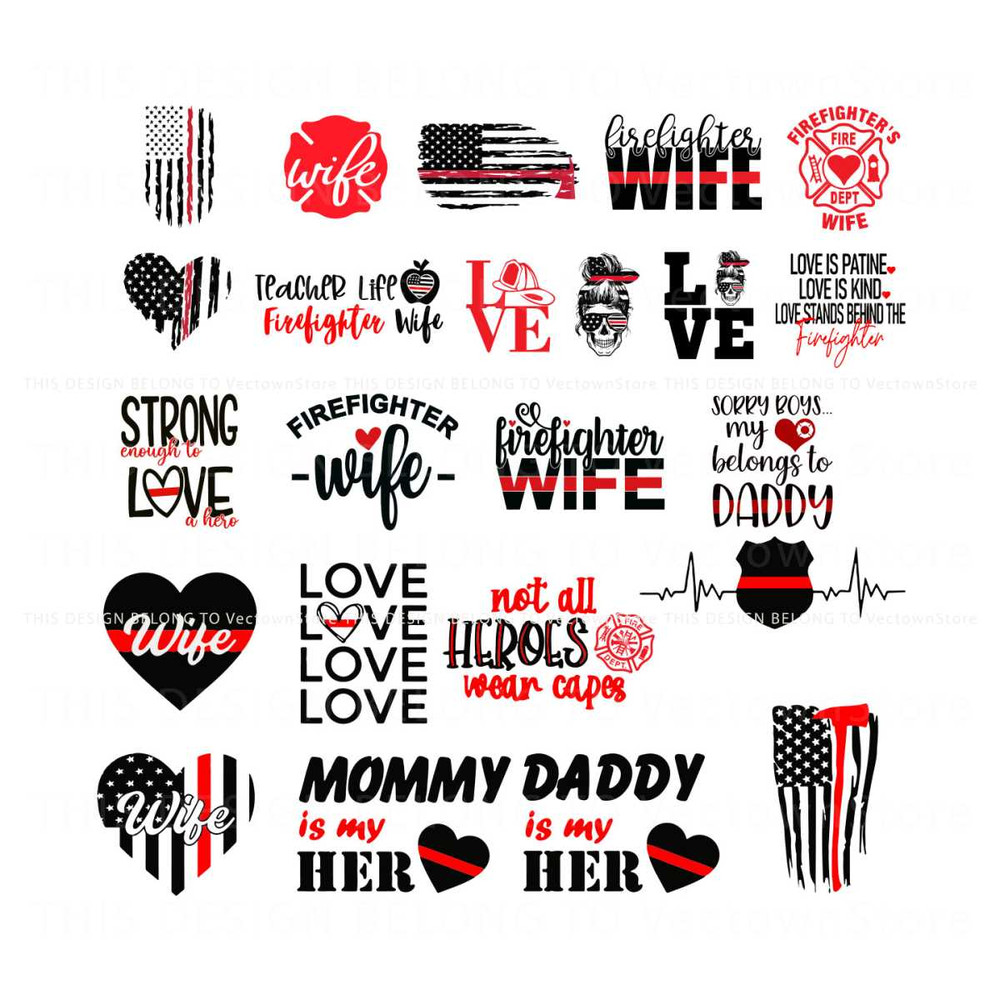 Firefighter Wife Lover SVG Bundle Cutting Digital File.jpg