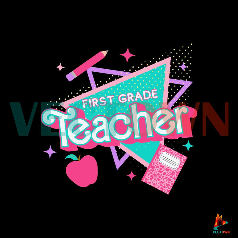 First Grade Teacher SVG Welcome Back To School SVG File.jpg