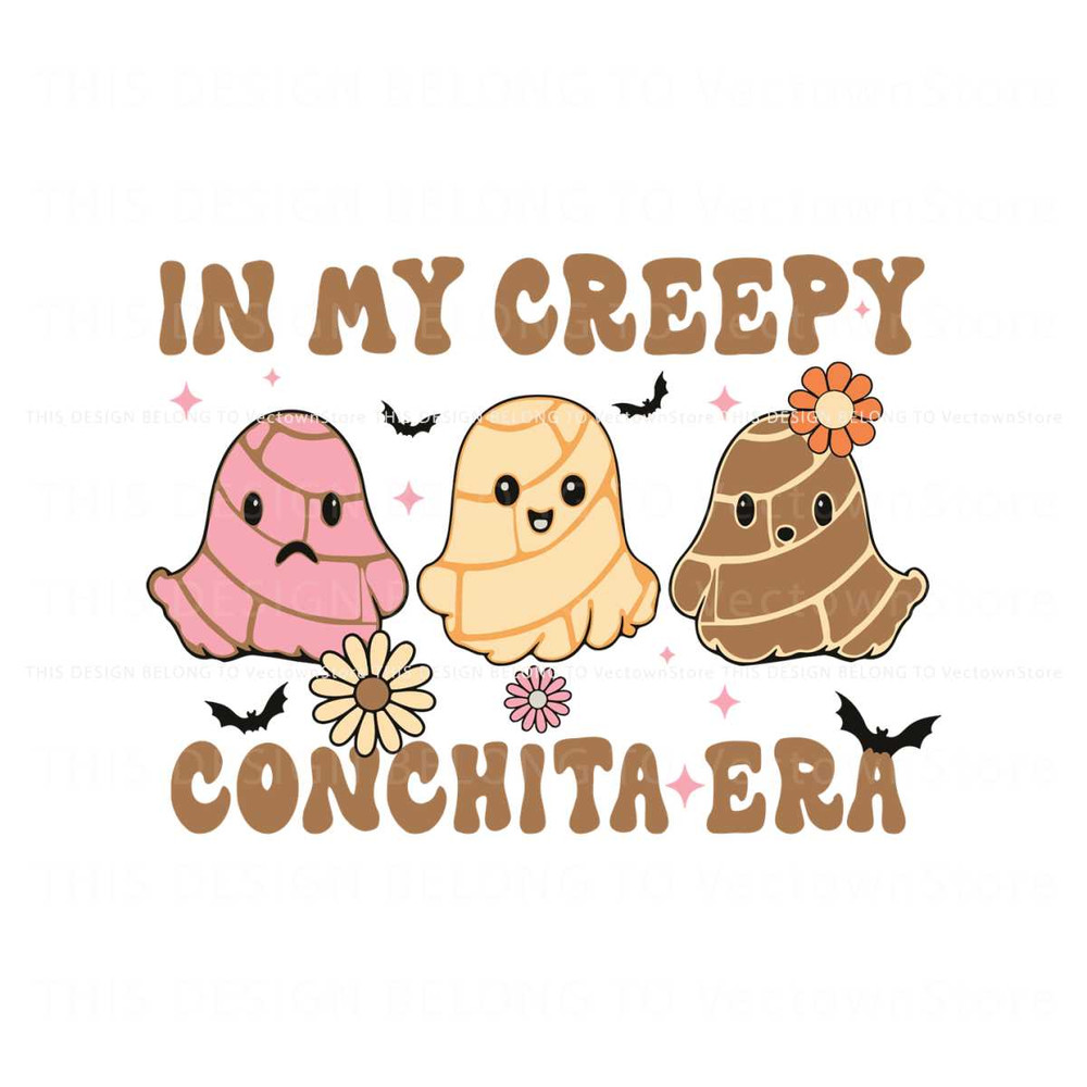 Floral Ghost In My Creepy Conchita Era SVG File For Cricut.jpg