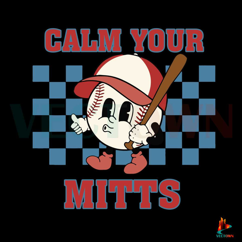 Free Baseball Game Day Calm Your Mitts SVG Files.jpg