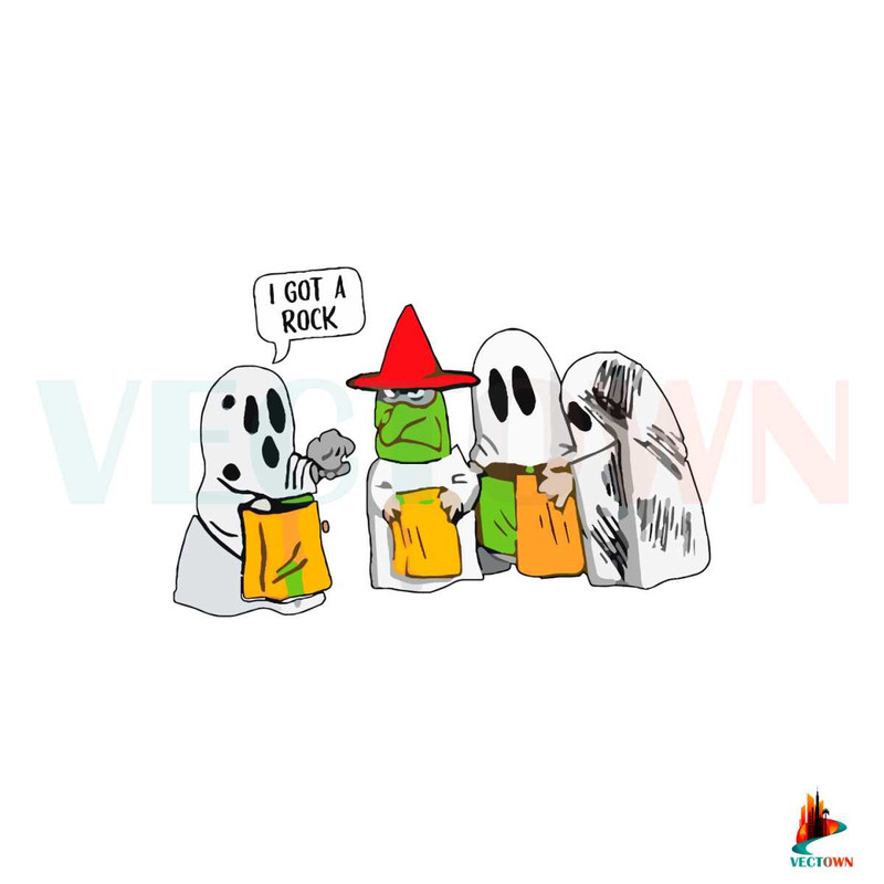 Free I Got a Rock Halloween Cute Ghost SVG Graphic Design File.jpg