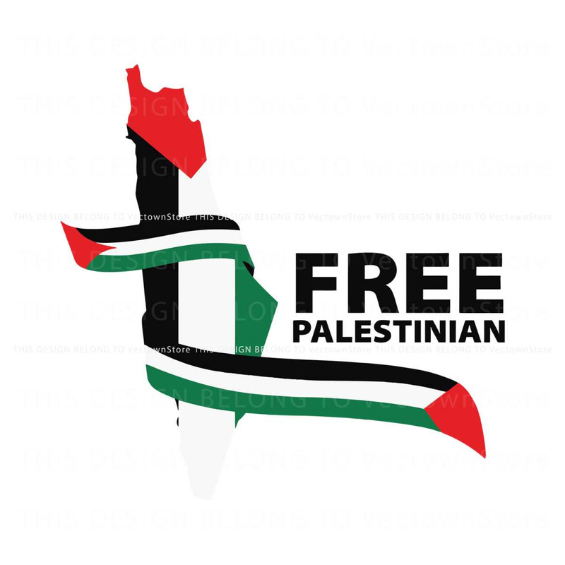 Free Palestinian Stand With Palestine SVG Cutting Digital File.jpg