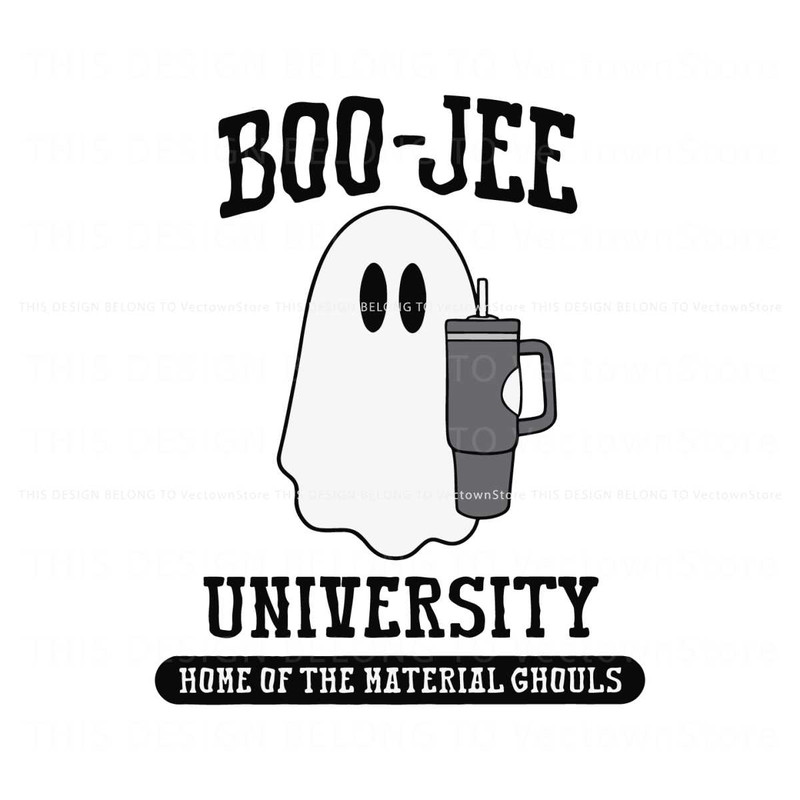 Funny Boo Jee University Home Of The Material Ghouls SVG.jpg