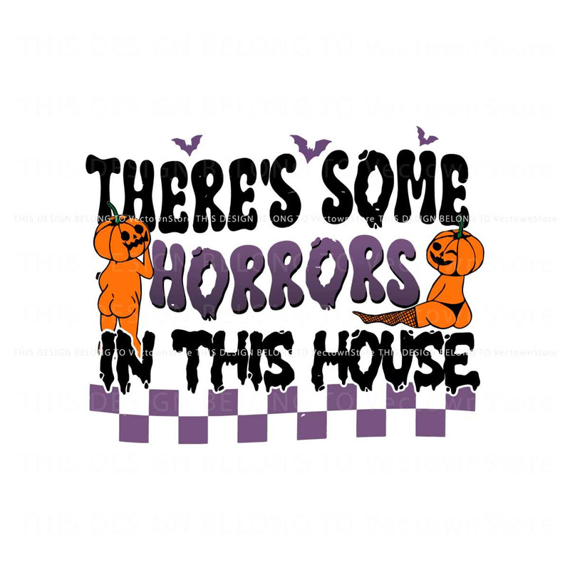 Funny Girl Pumpkin Horrors In This House SVG Digital File.jpg