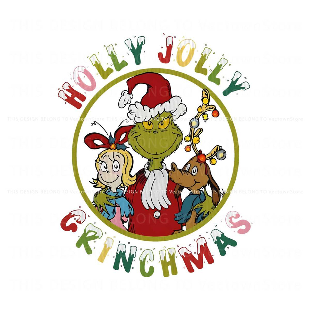 Funny Holly Jolly Grinchmas PNG Sublimation Download.jpg