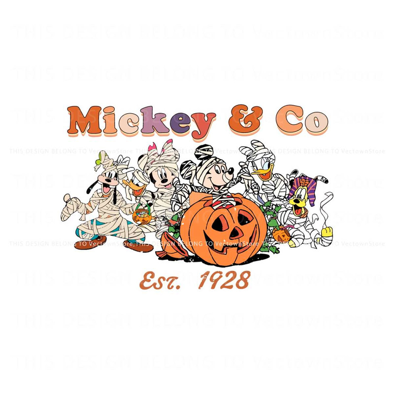 Funny Mickey And Co 1928 SVG Disney Halloween Party SVG File.jpg