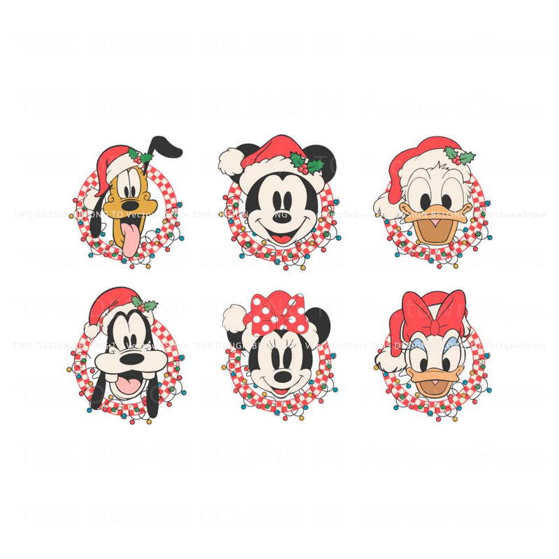 Funny Mickey and Friends Christmas Lights SVG Bundle.jpg
