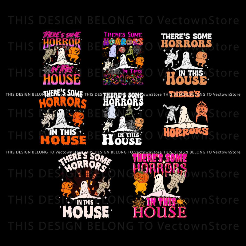 Fuuny Ghost Theres Some Horrors In This House PNG Bundle.jpg