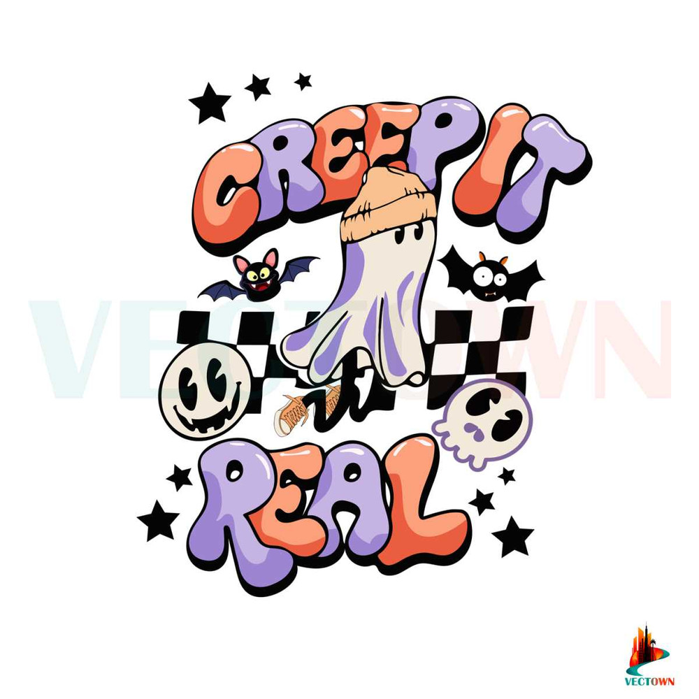 Ghost Halloween Creep It Real SVG for Cricut Sublimation Files.jpg