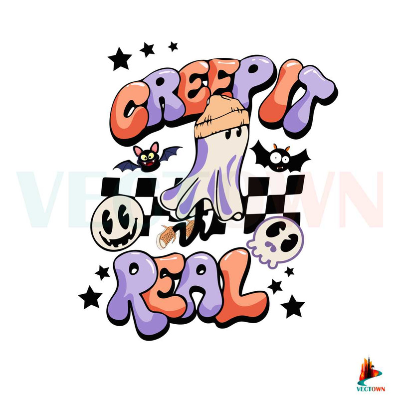Ghost Halloween Creep It Real SVG for Cricut Sublimation Files.jpg