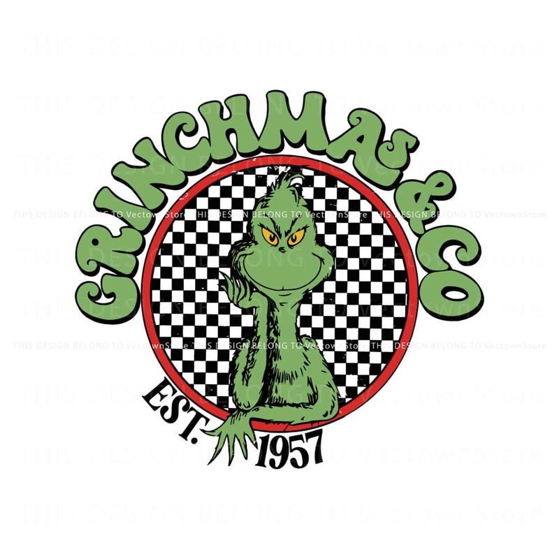 Grinchmas And Co Retro Christmas SVG File For Cricut.jpg