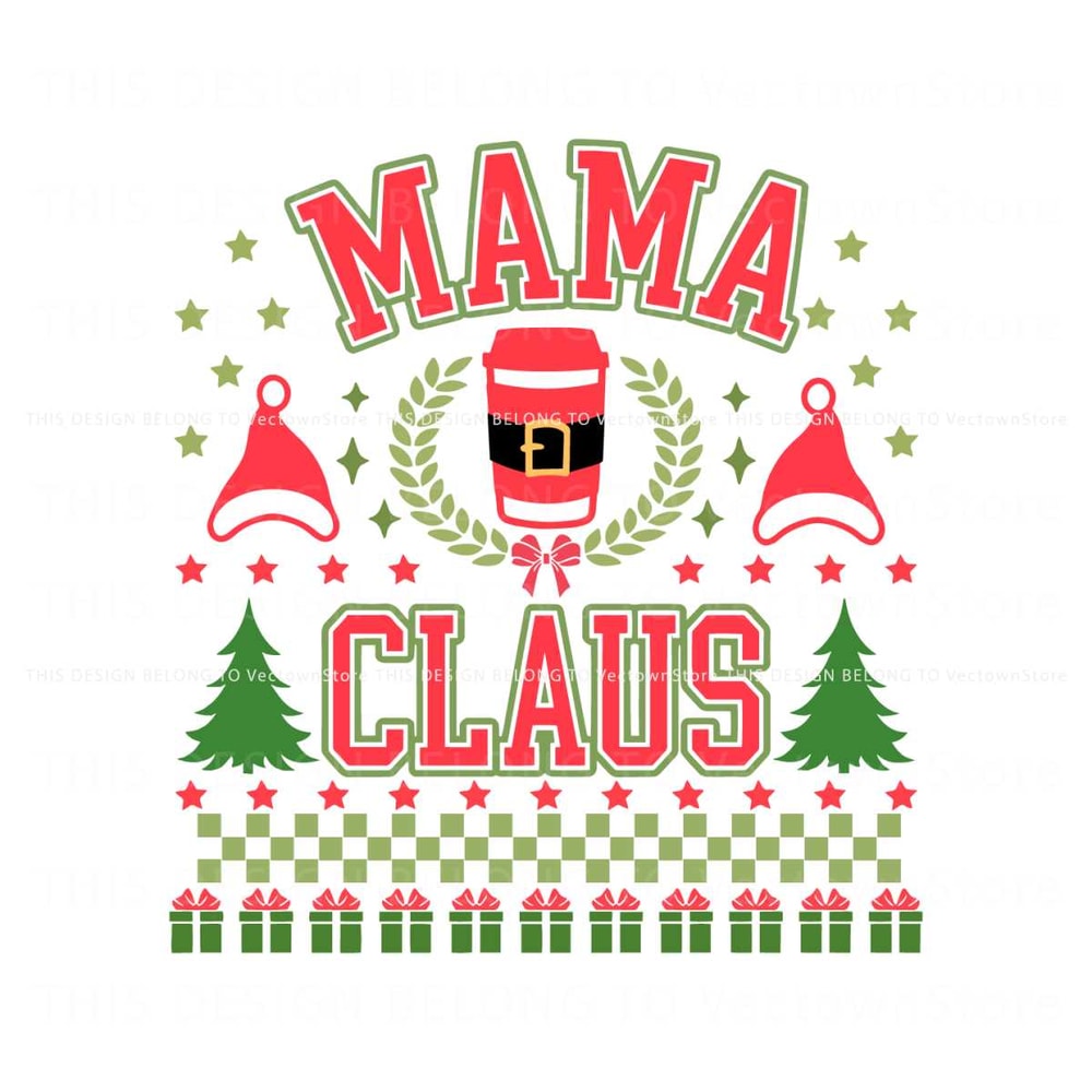 Groovy Mama Claus Funny Christmas SVG File For Cricut.jpg