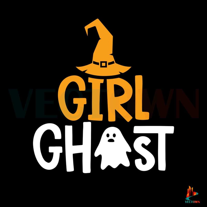Halloween Girl Ghost Design SVG Digital Cricut File.jpg